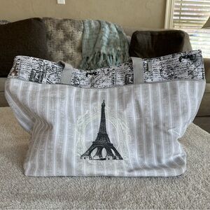 Paris Themed Tote Bag